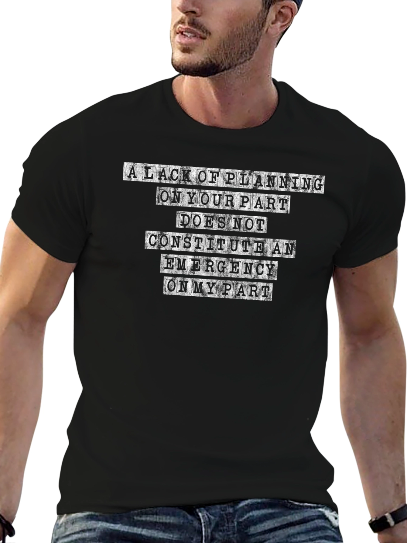 Funny Slogan T-Shirt - Lack of Planning