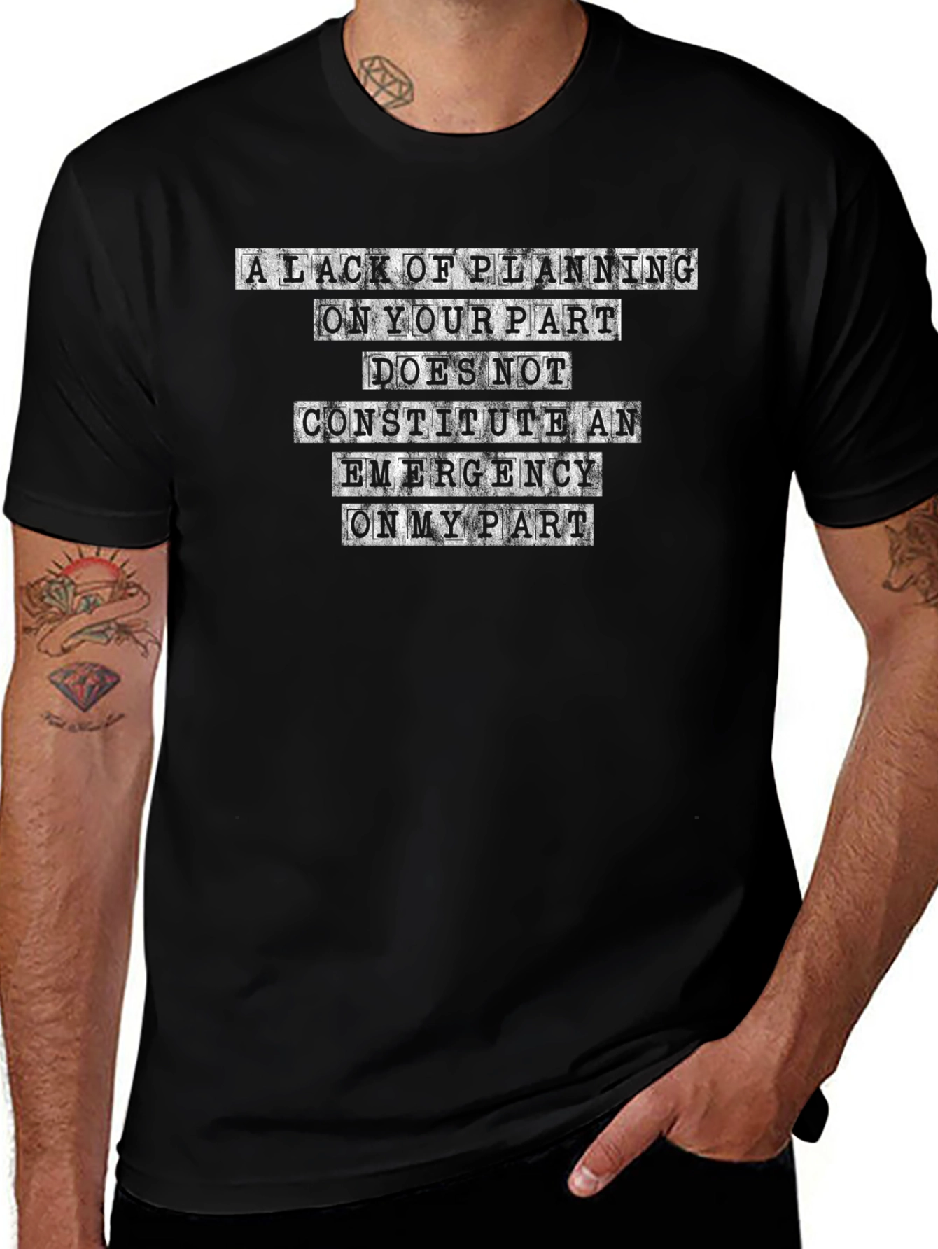 Funny Slogan T-Shirt - Lack of Planning