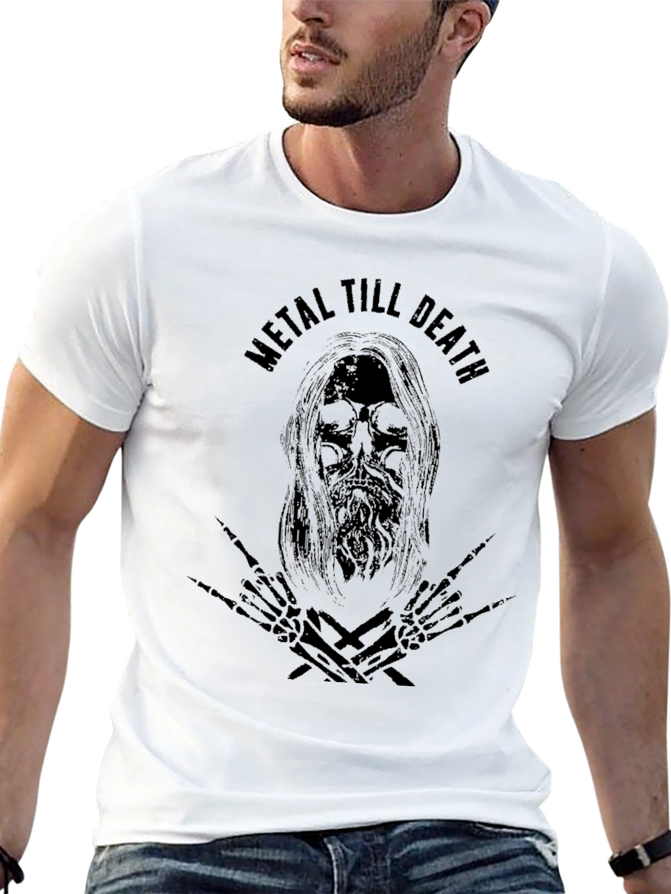 Metal Till Death Graphic Tee - Black