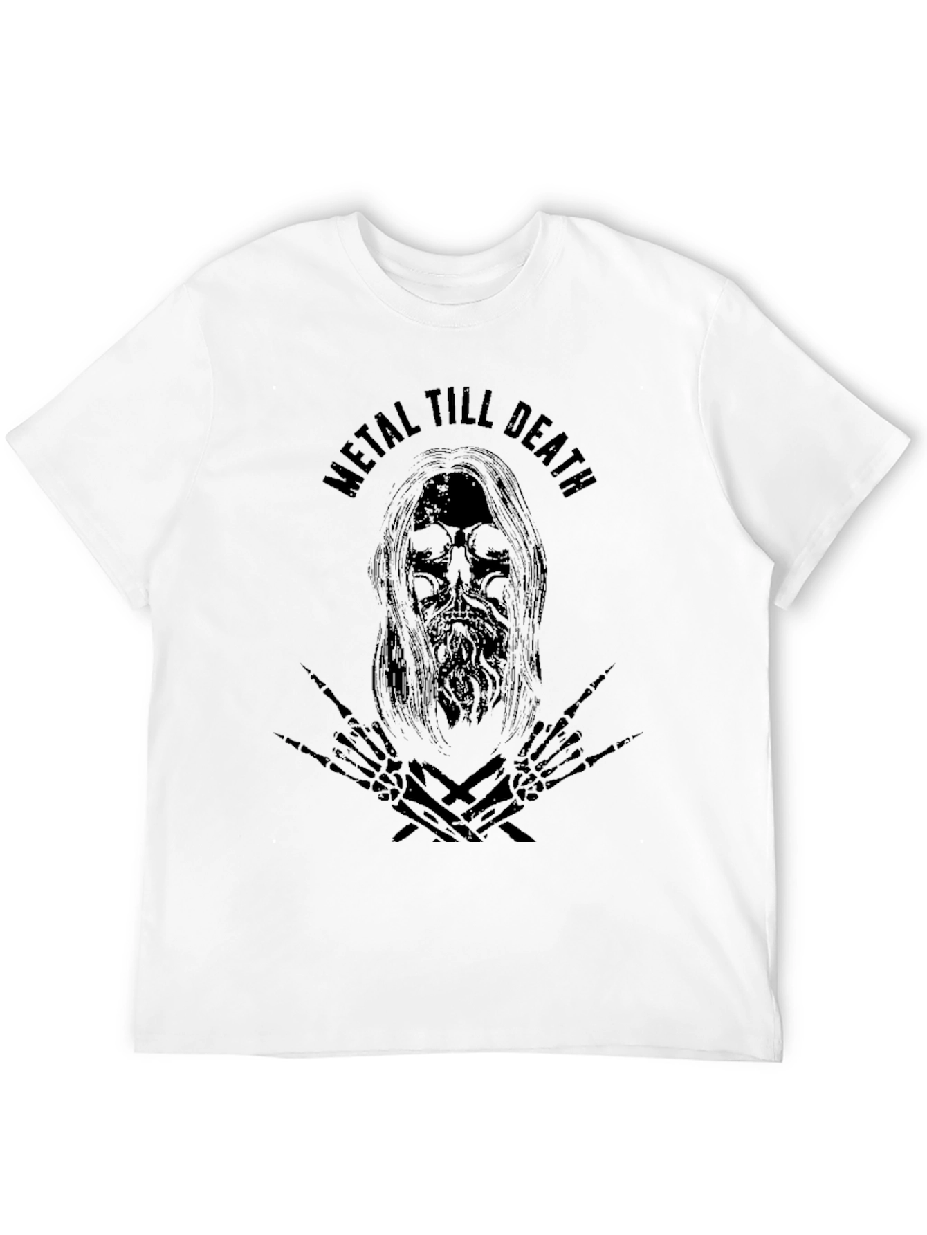 Metal Till Death Graphic Tee - Black