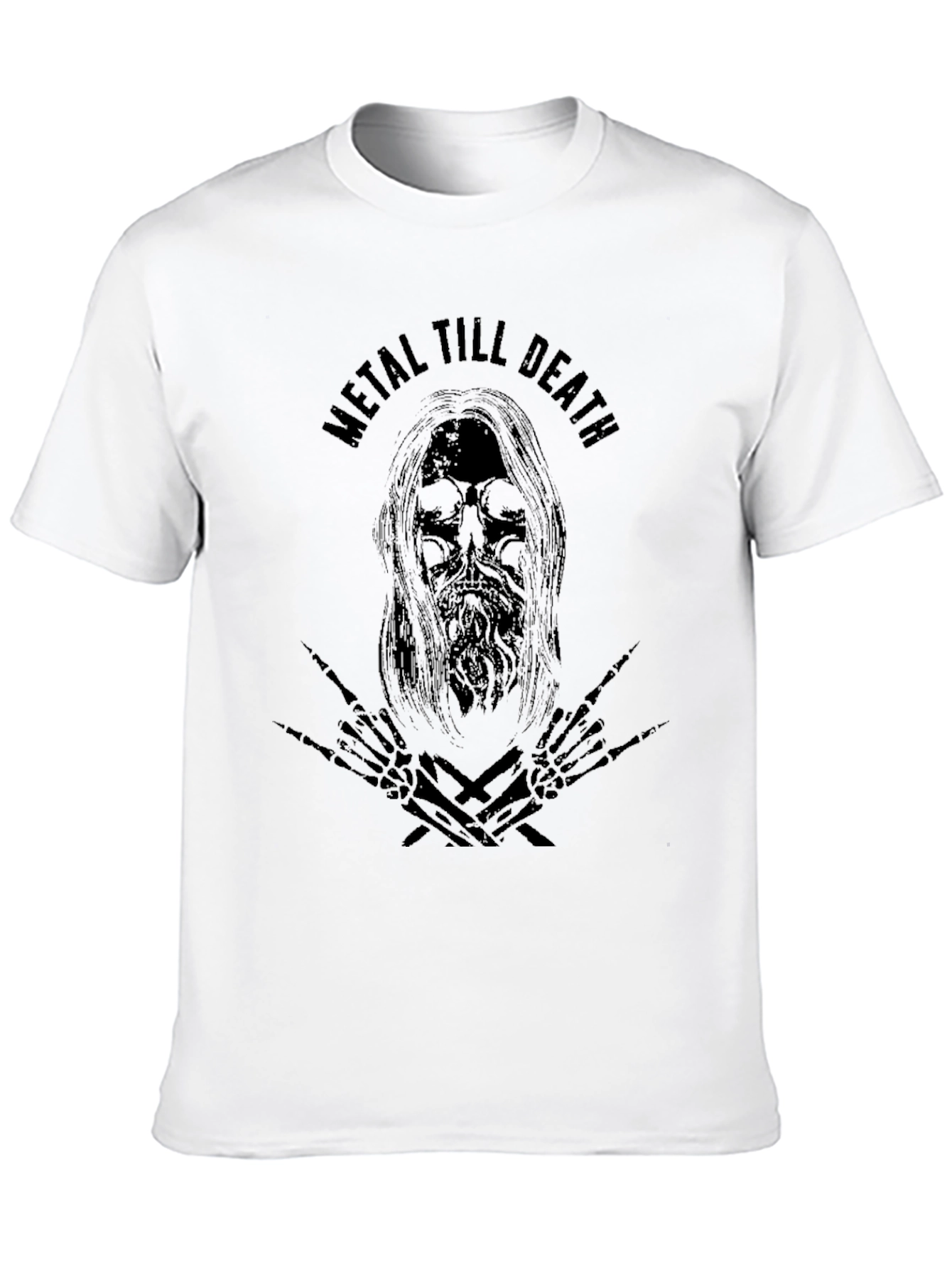 Metal Till Death Graphic Tee - Black