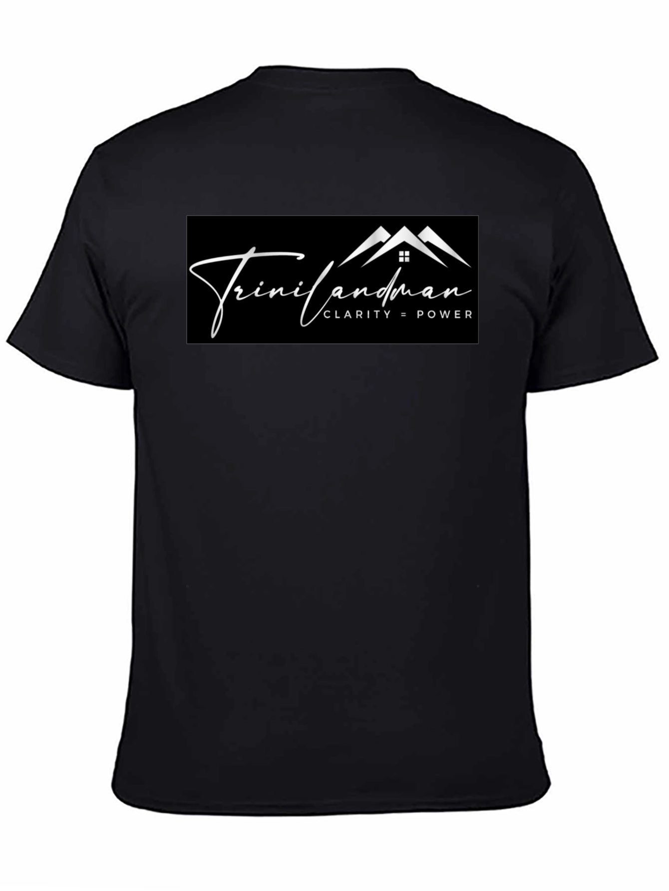 Trinilandman Black Graphic Tee - Clarity = Power