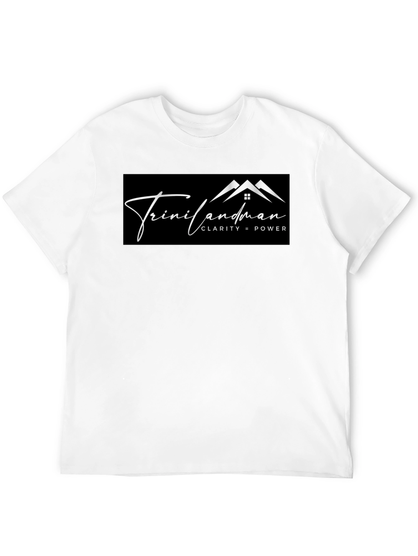 Trinilandman Black Graphic Tee - Clarity = Power