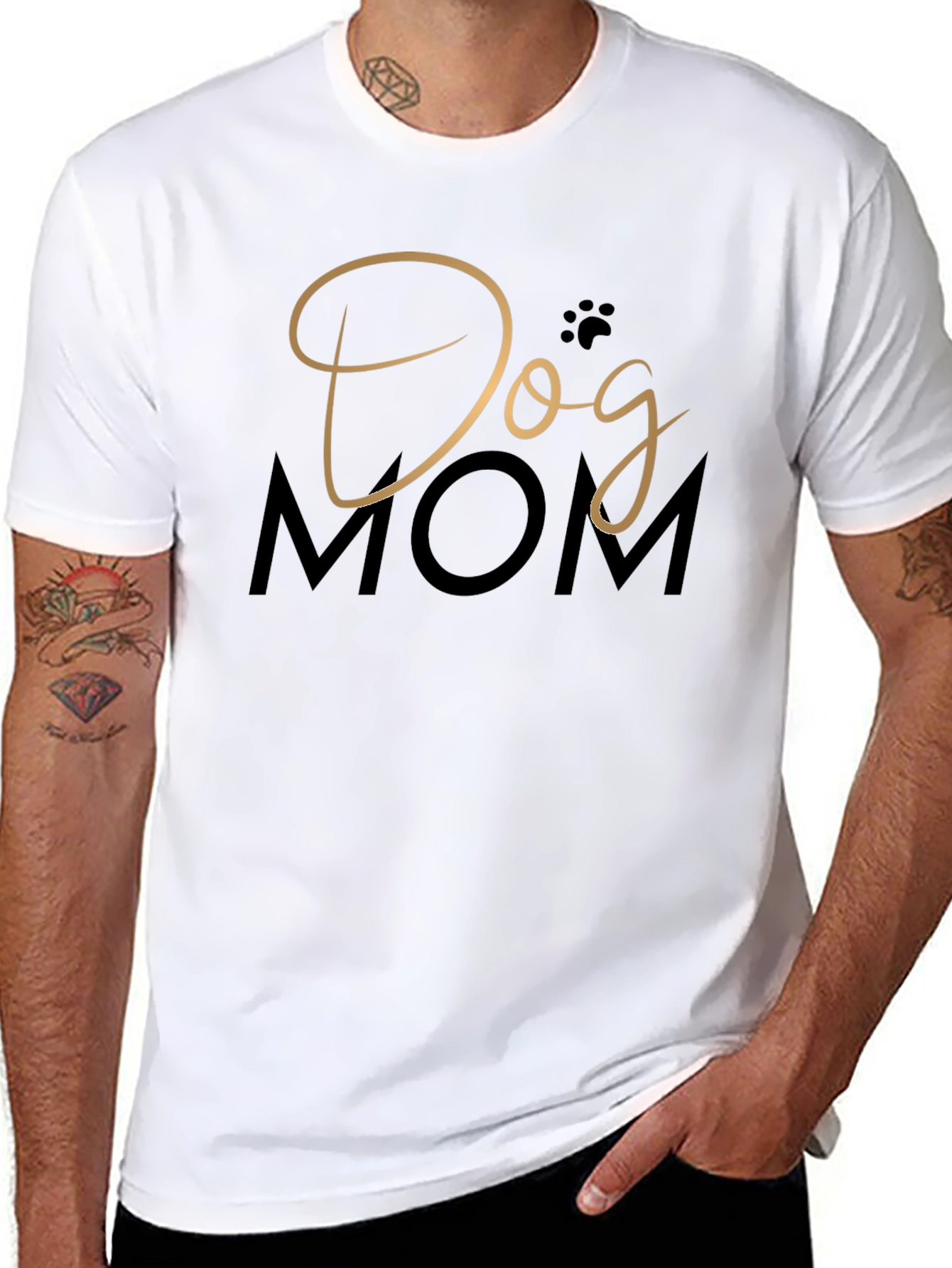 Dog Mom T-Shirt - Black
