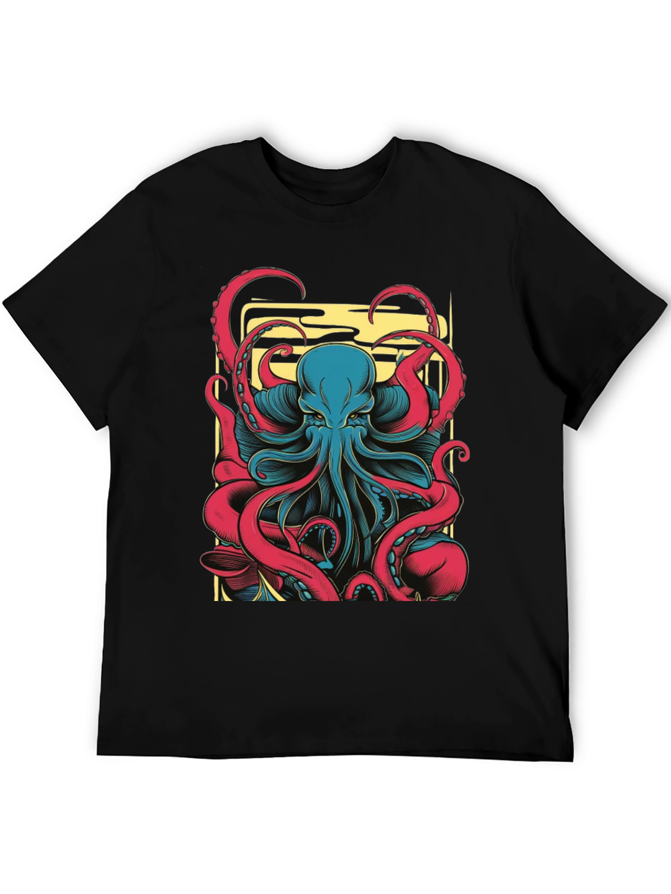 Octopus Graphic Black T-Shirt