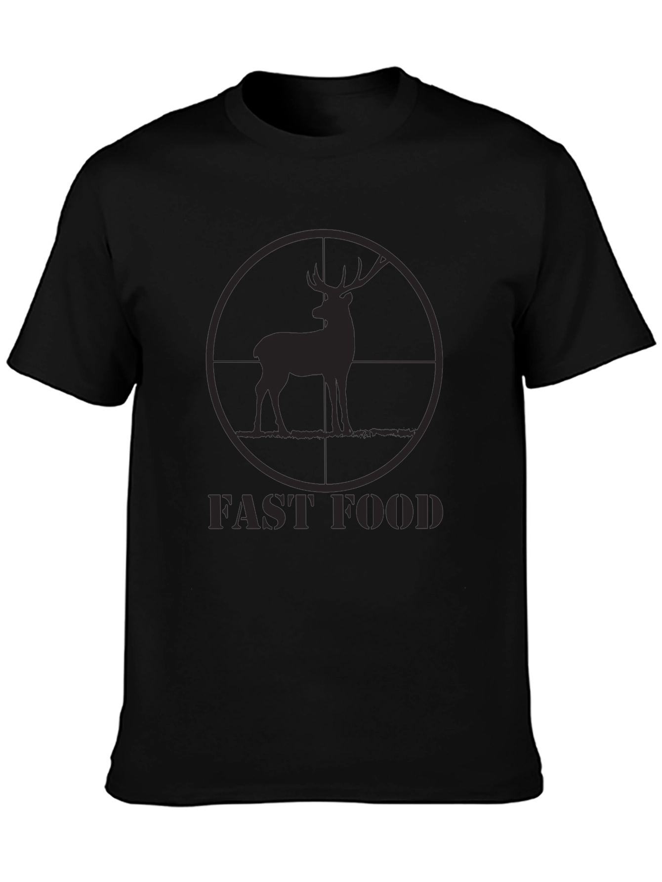 Fast Food Deer Target T-Shirt - Hunting Humor