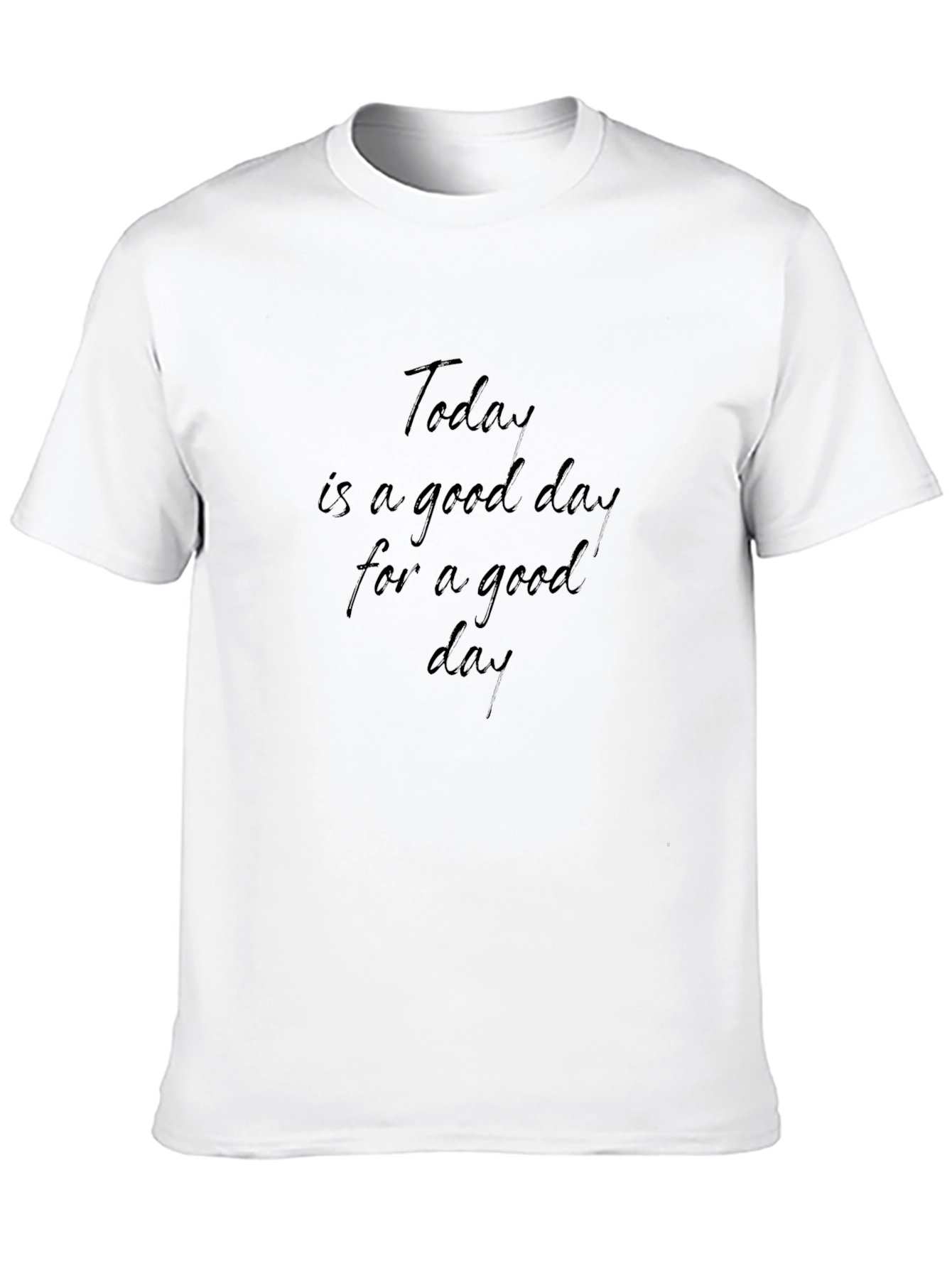 Mens Good Day Black Graphic Tee