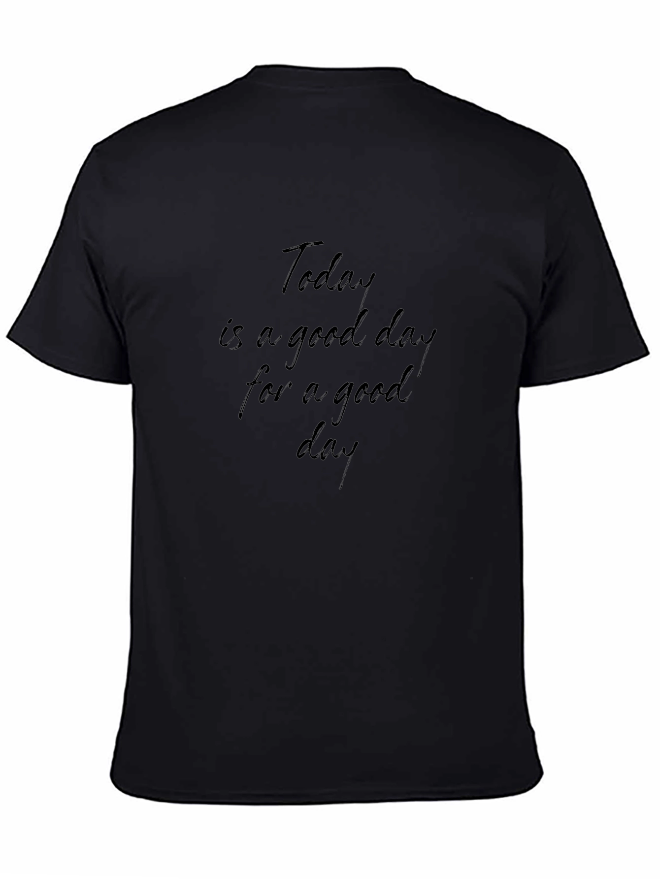 Mens Good Day Black Graphic Tee