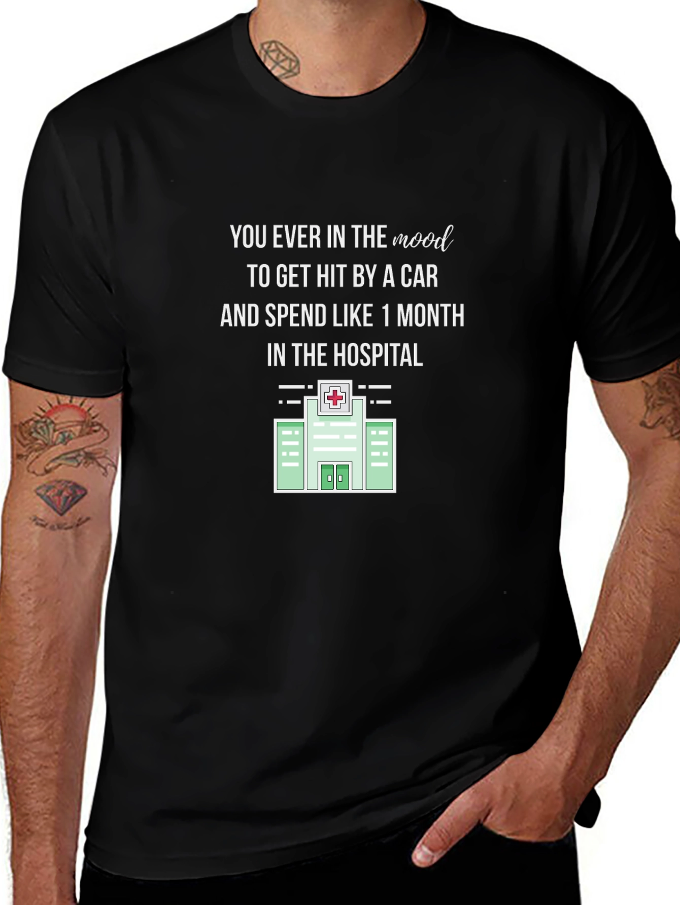Humorous Hit By A Car T-Shirt