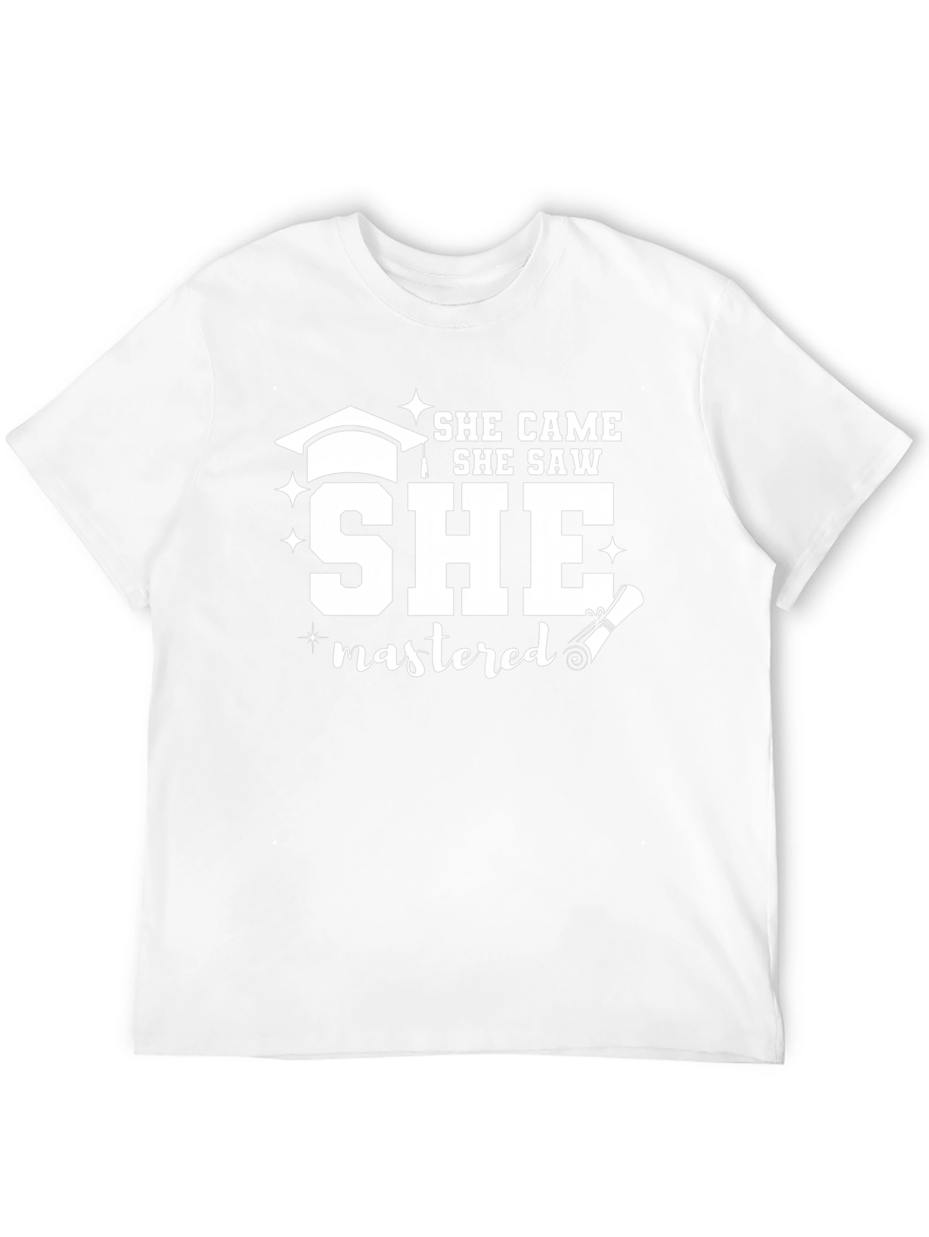 She Came She Saw She Mastered Graduation T-Shirt