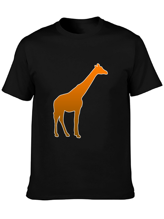 Giraffe Graphic Tee - Trendy Casual Shirt