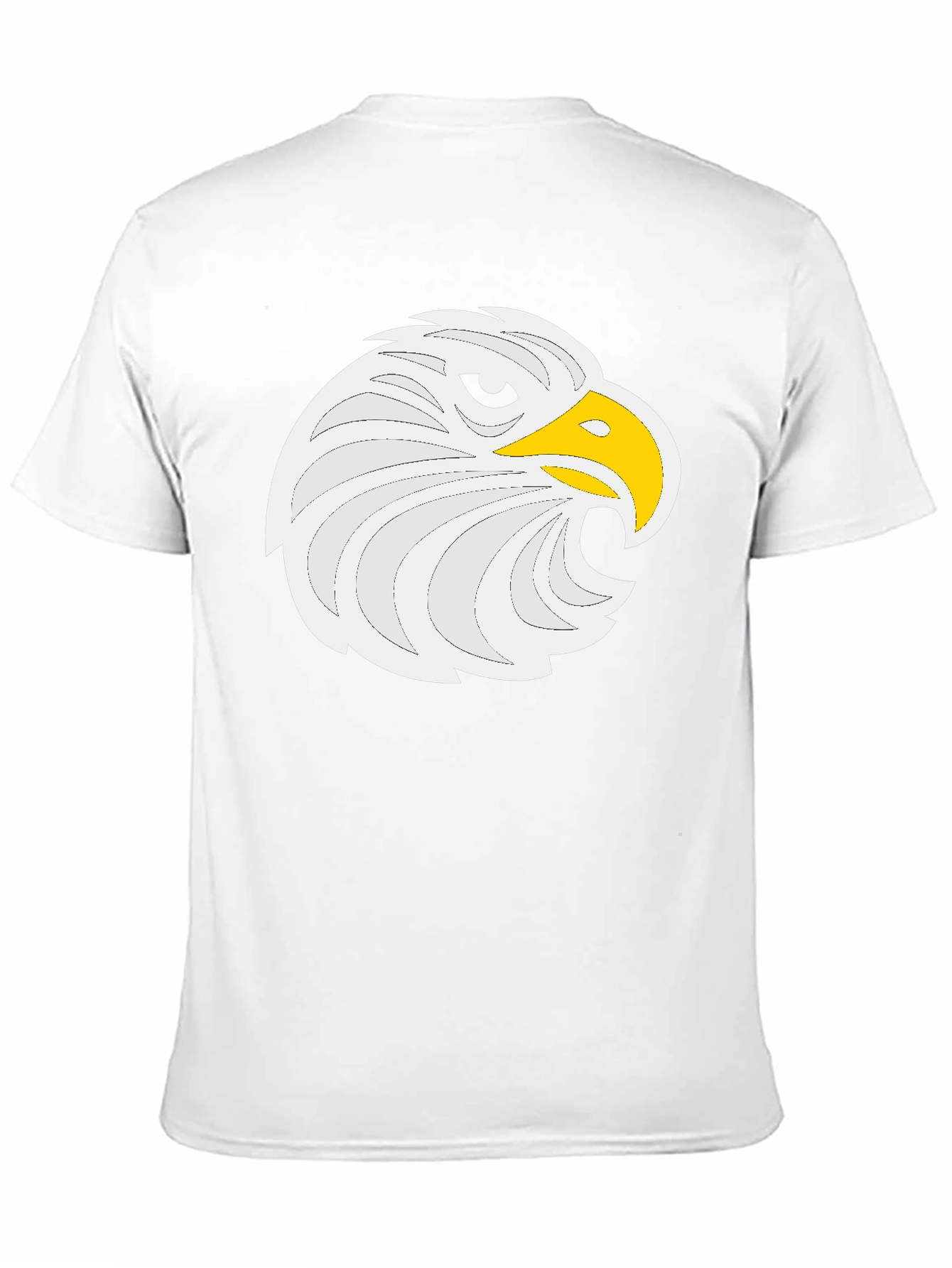 Eagle Head Graphic Tee - Black Cotton Comfort