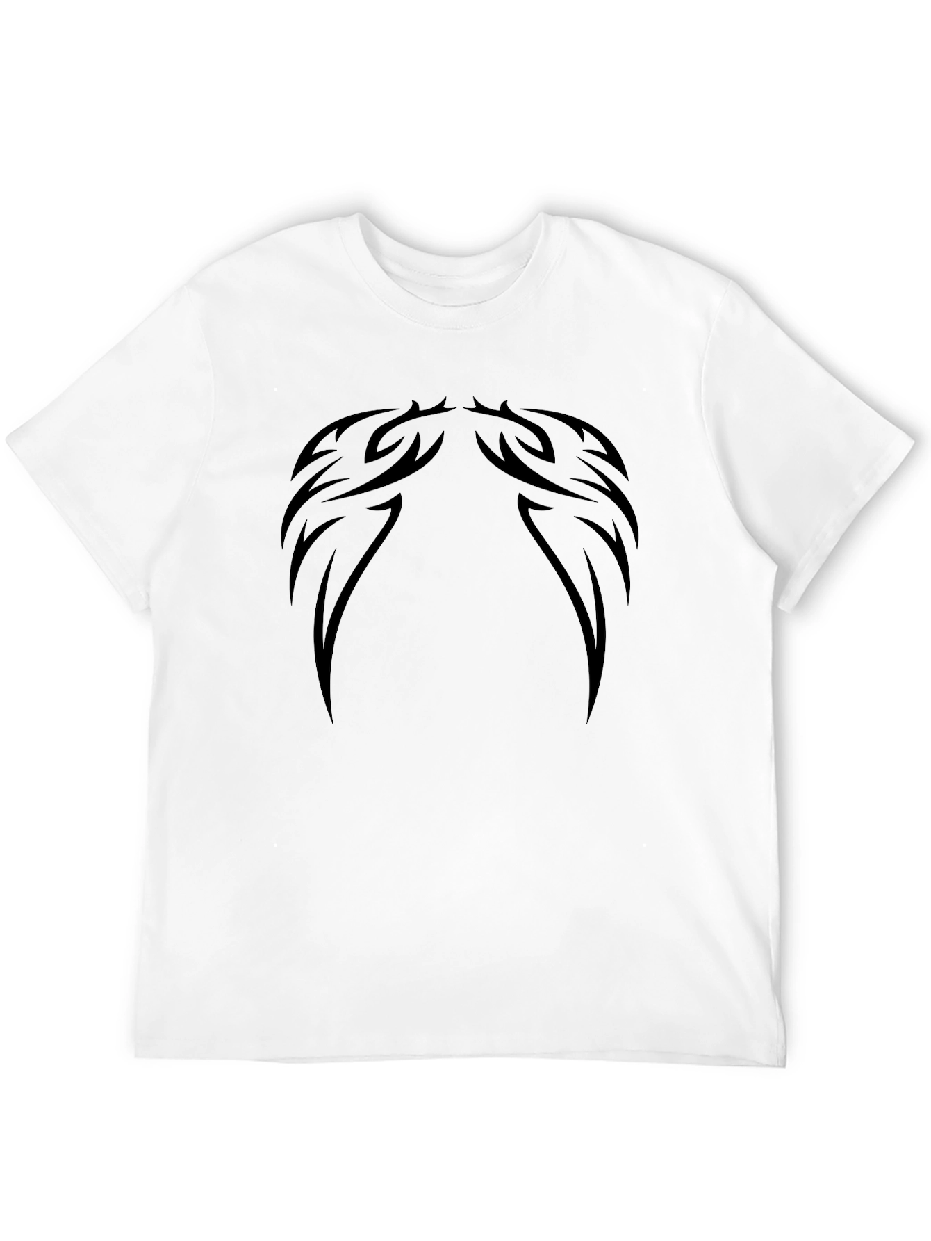 Tribal Wings Graphic Black T-Shirt