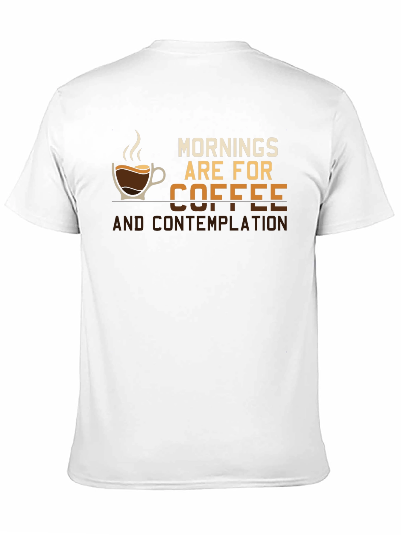 Morning Coffee & Contemplation Black Graphic Tee