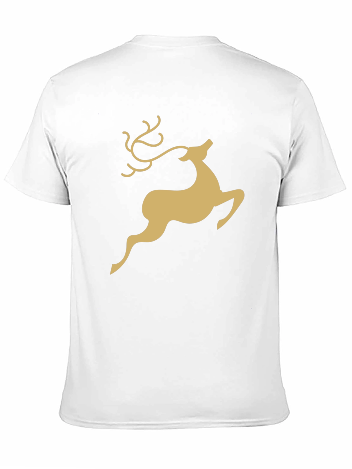 Festive Reindeer Graphic Tee - Black