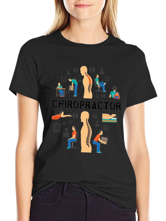 Chiropractor T-Shirt - Spine Alignment Graphic Tee