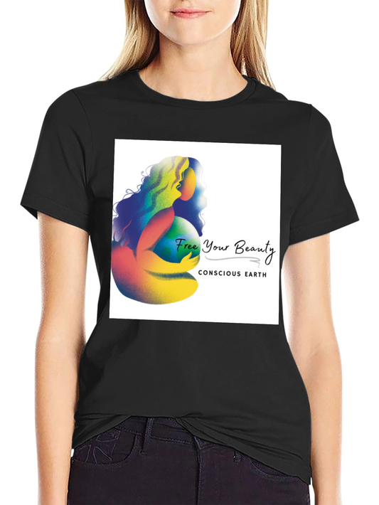 Conscious Earth Graphic Tee - Free Your Beauty