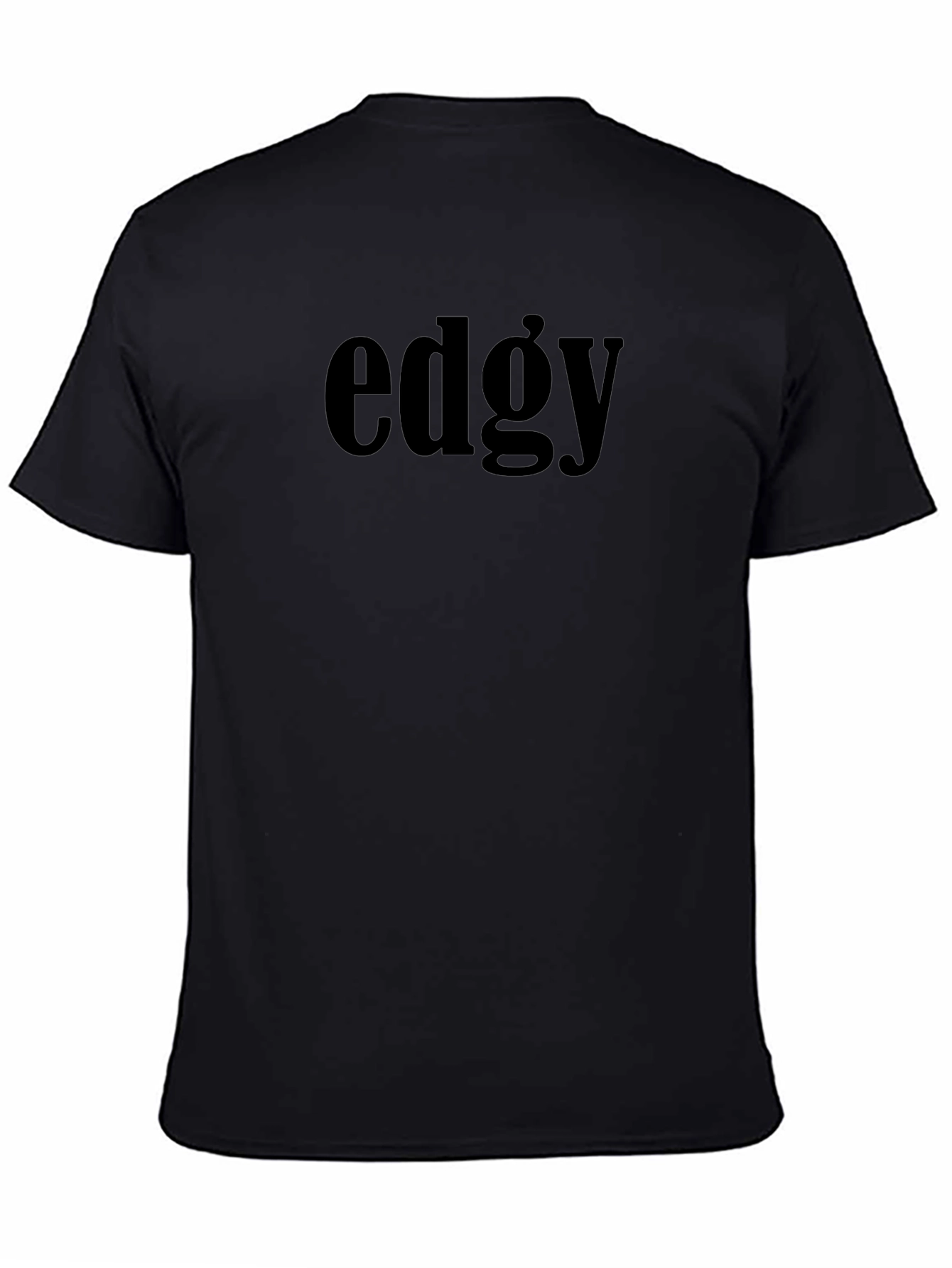 Edgy Black T-Shirt for Men
