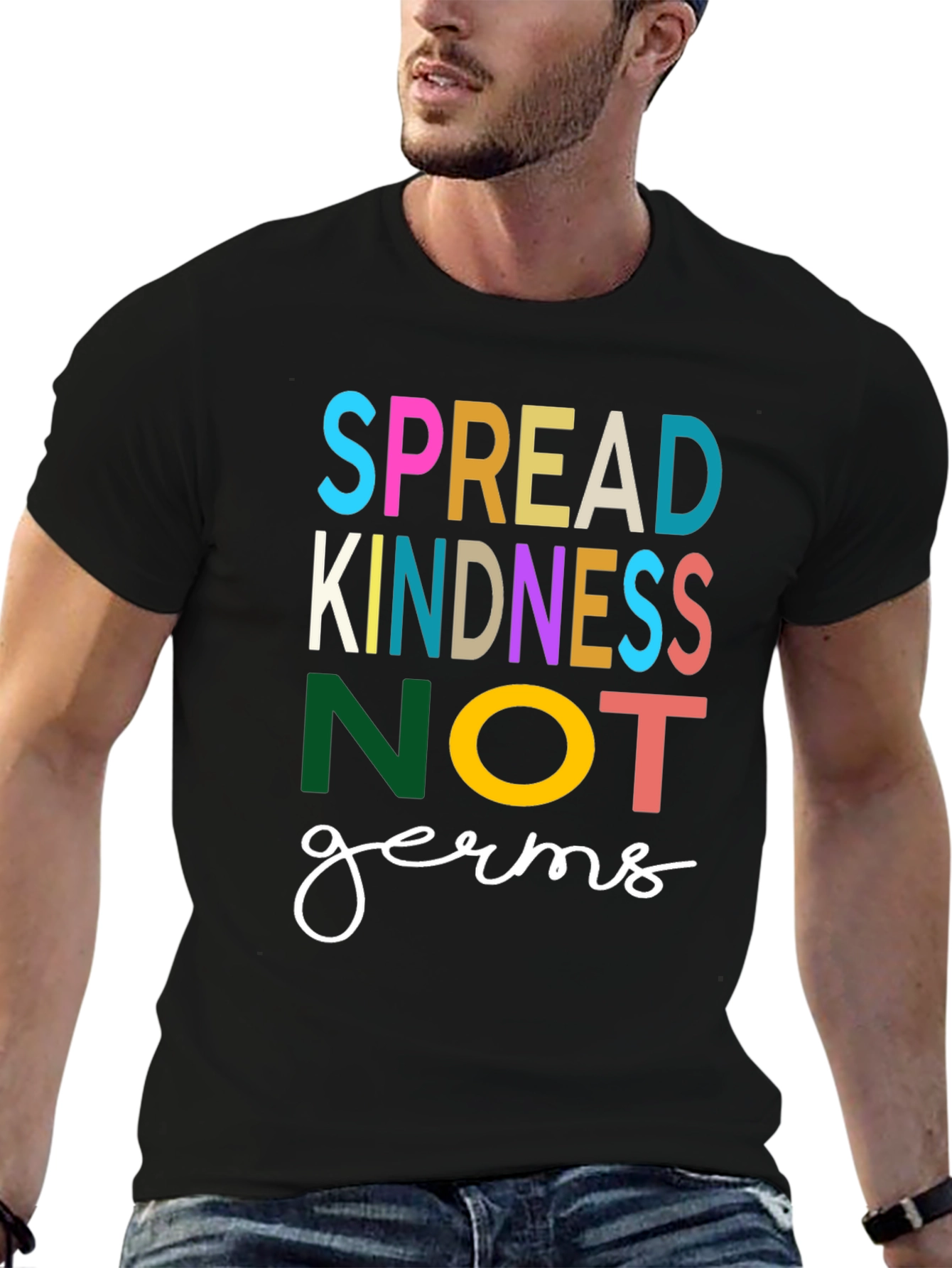 Spread Kindness Not Germs Graphic Tee