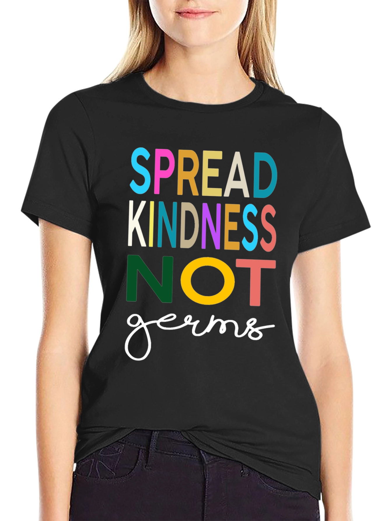 Spread Kindness Not Germs Graphic Tee