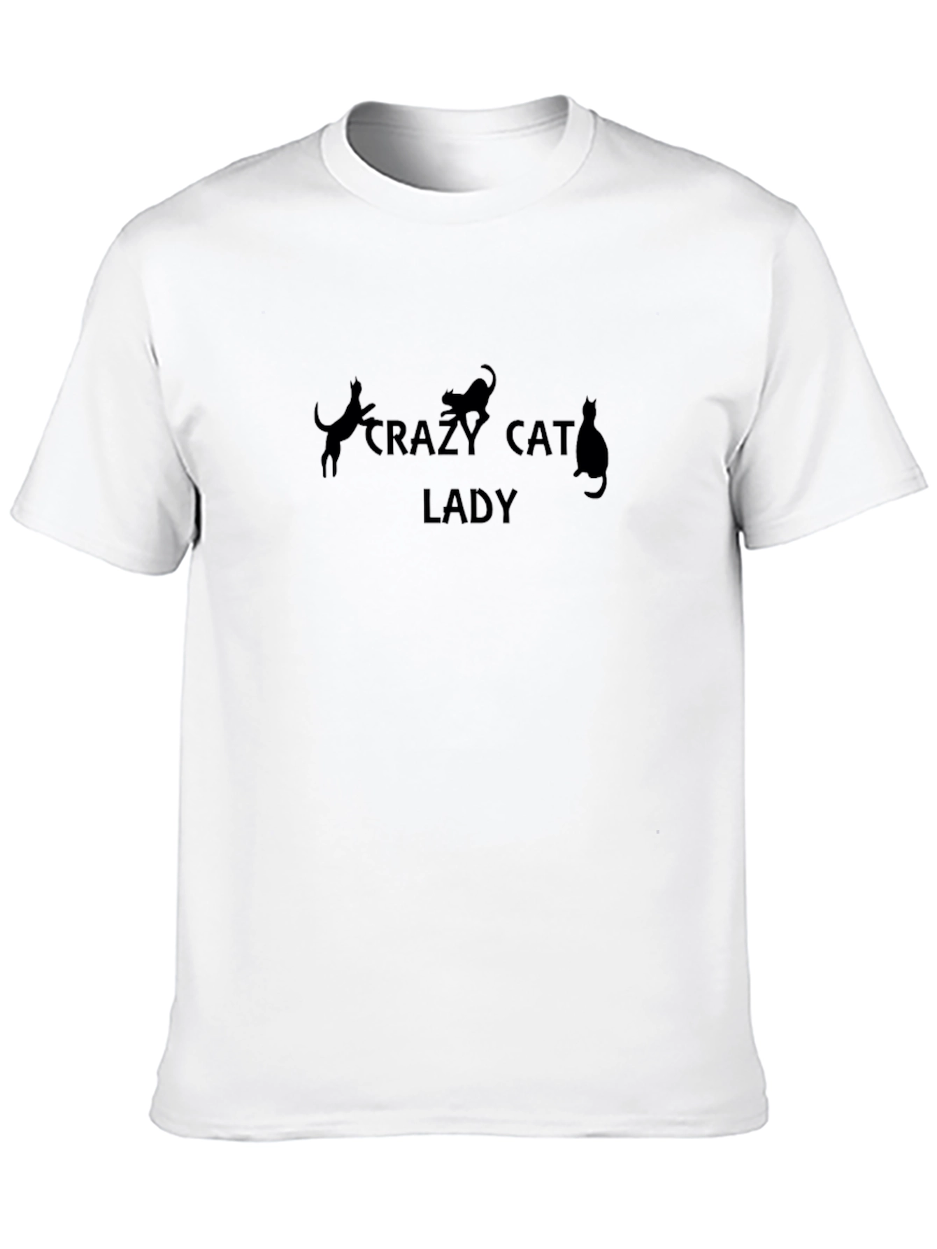 Crazy Cat Lady Black T-Shirt