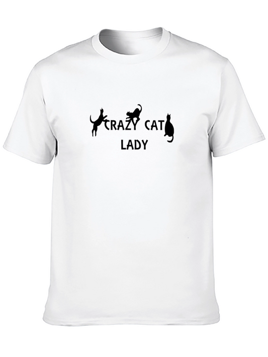 Crazy Cat Lady Black T-Shirt