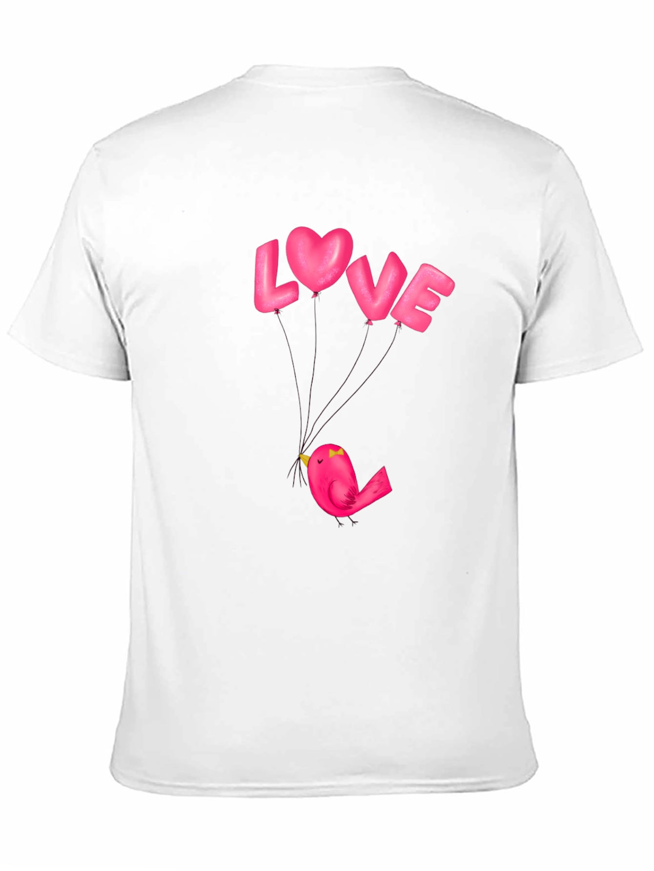 Love Bird Graphic Tee - Stylish Black Cotton T-Shirt