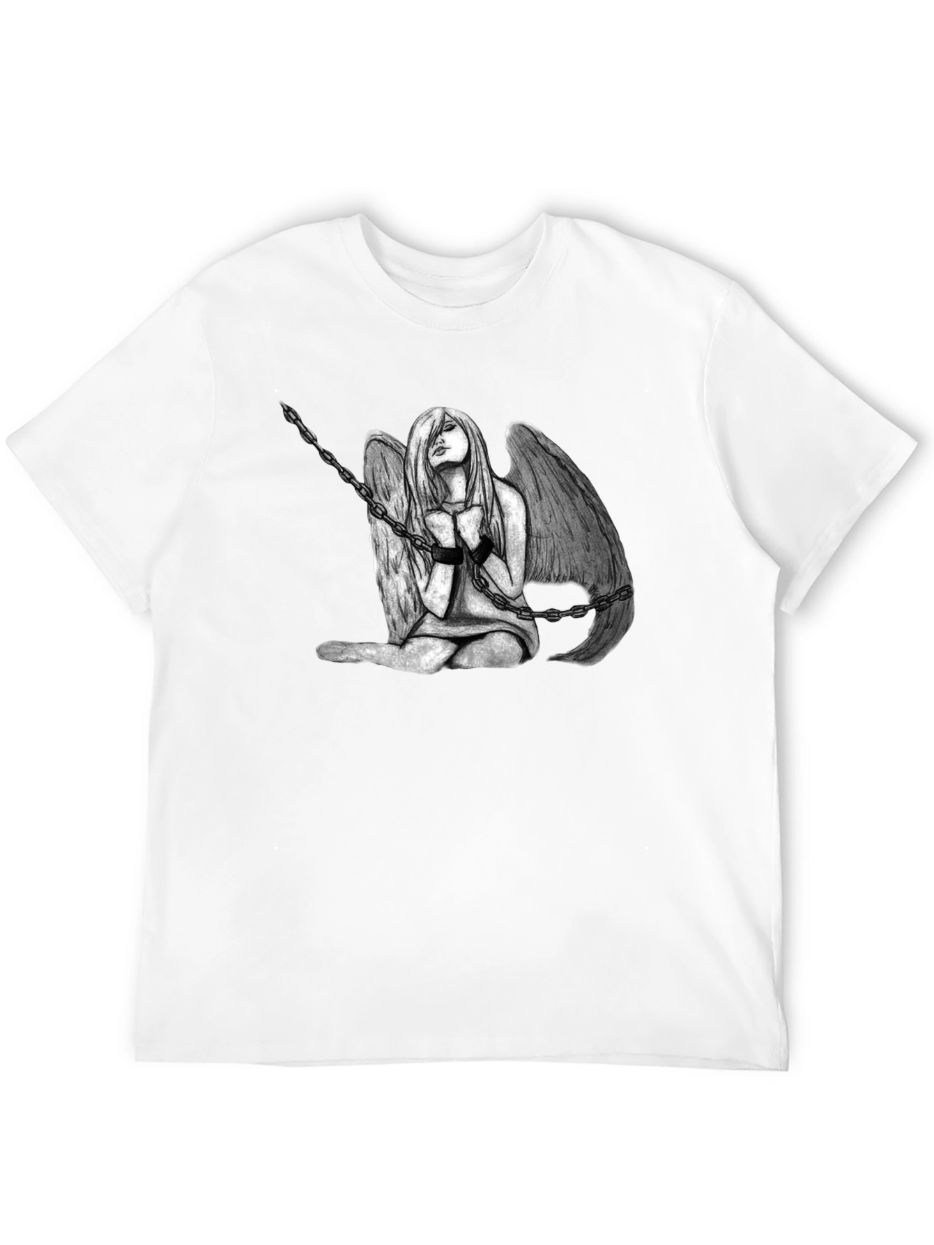 Dark Angel Graphic Tee - Edgy Fashion