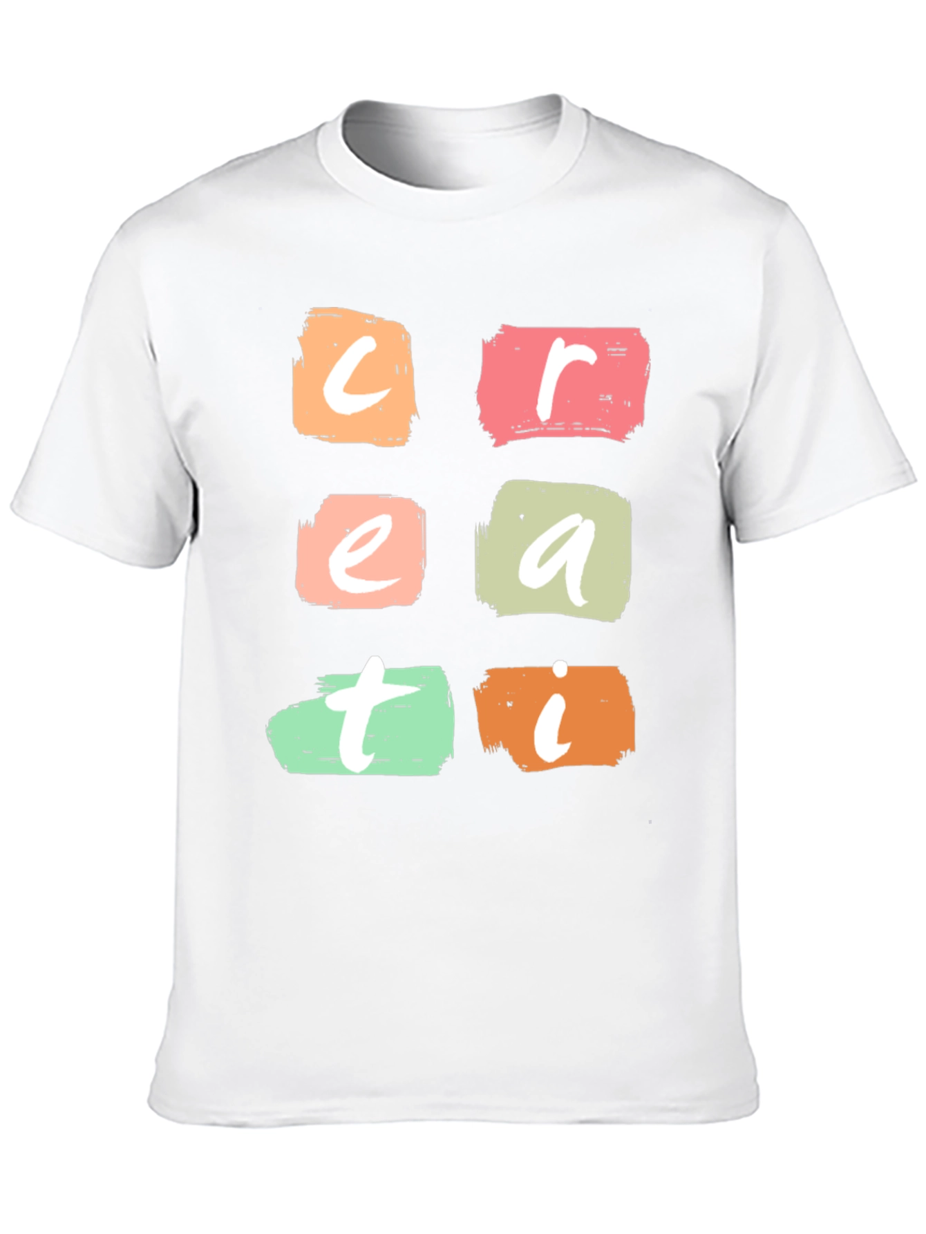 Creative T-Shirt Bold Brushstroke Design