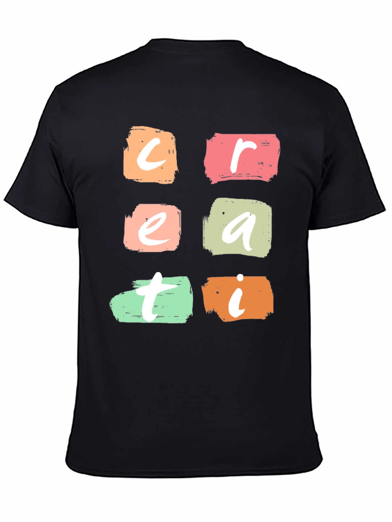 Creative T-Shirt Bold Brushstroke Design