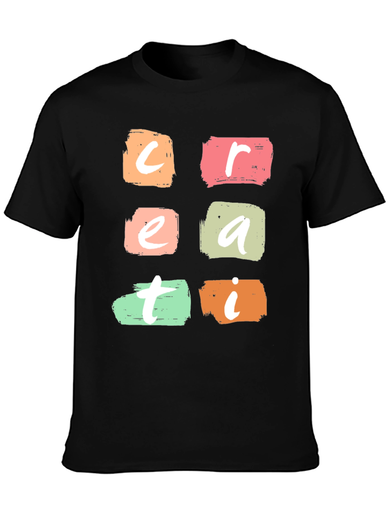 Creative T-Shirt Bold Brushstroke Design