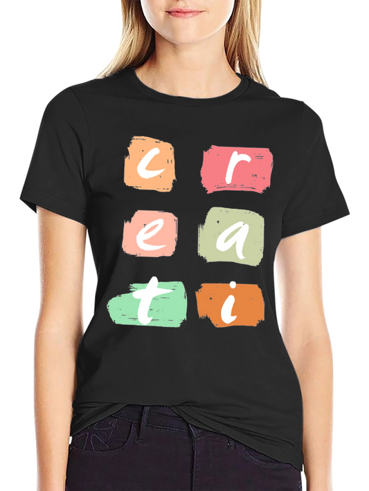 Creative T-Shirt Bold Brushstroke Design
