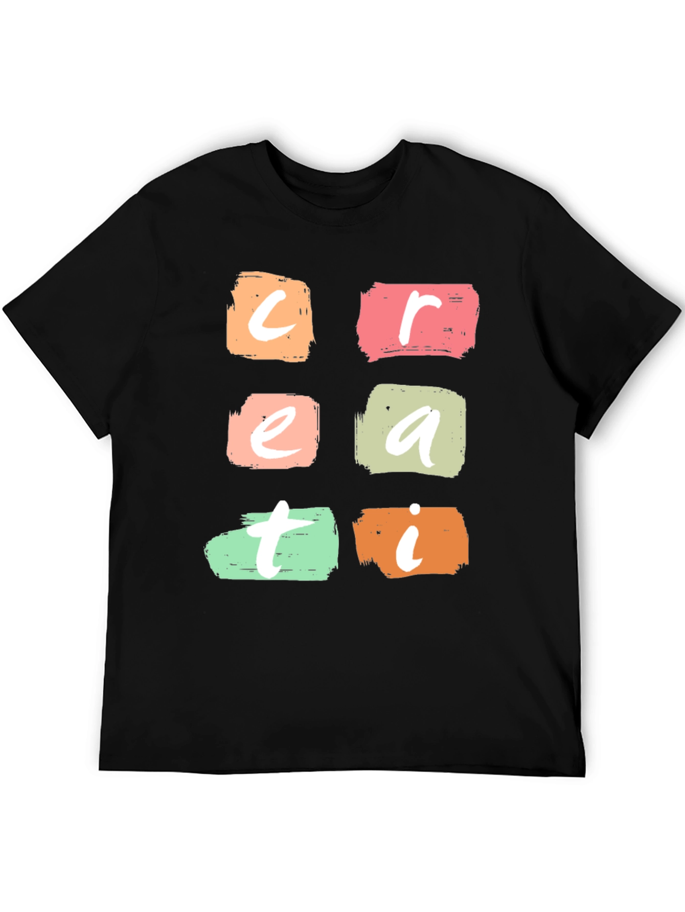 Creative T-Shirt Bold Brushstroke Design