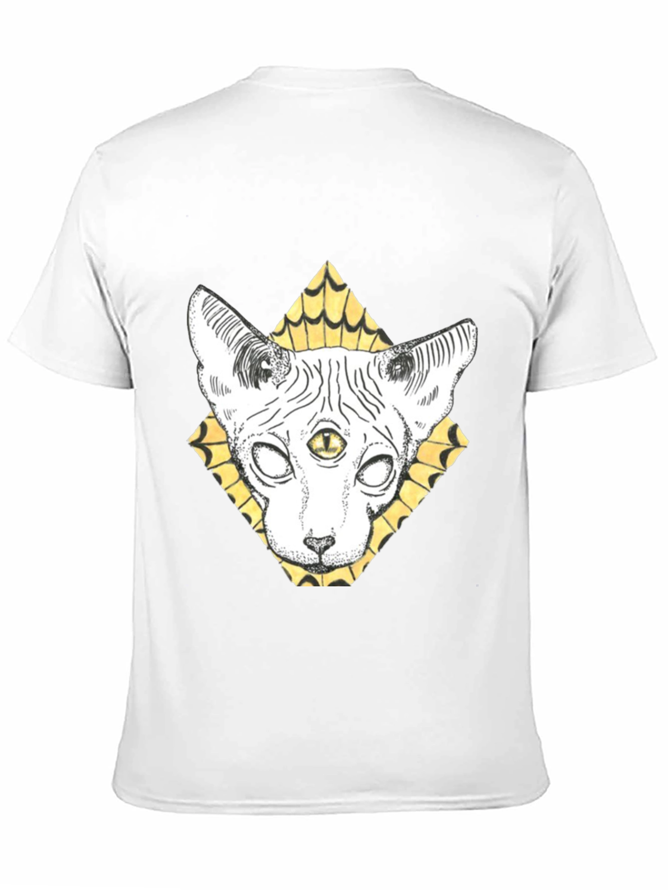 Third Eye Cat Graphic Tee - Unique Design