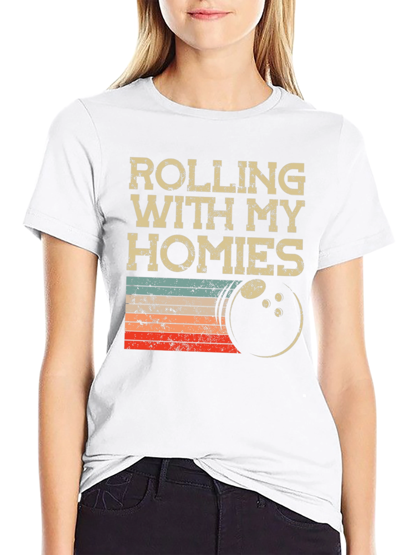 Rolling With My Homies Bowling T-Shirt