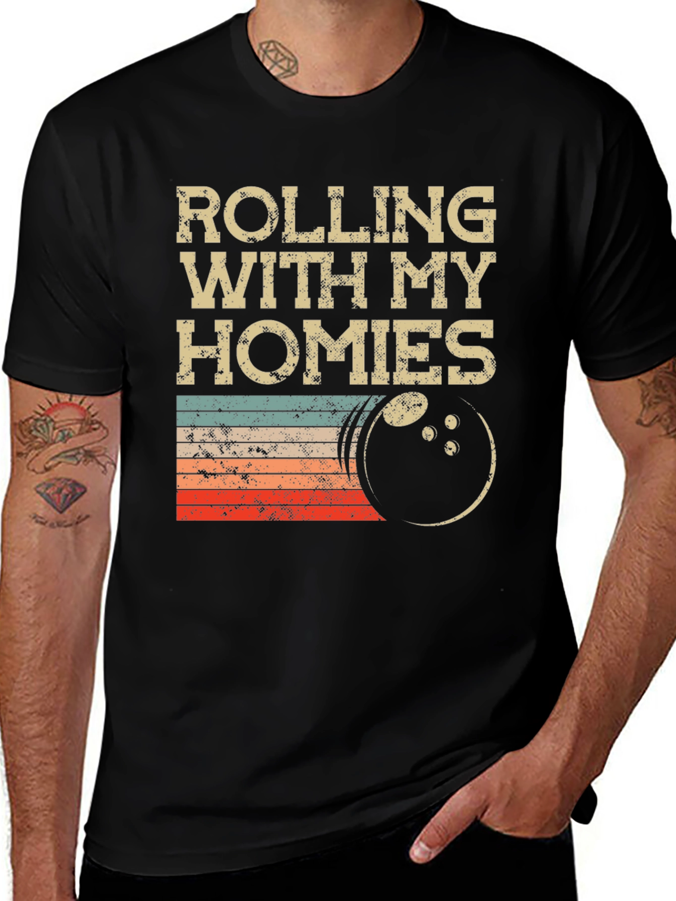 Rolling With My Homies Bowling T-Shirt