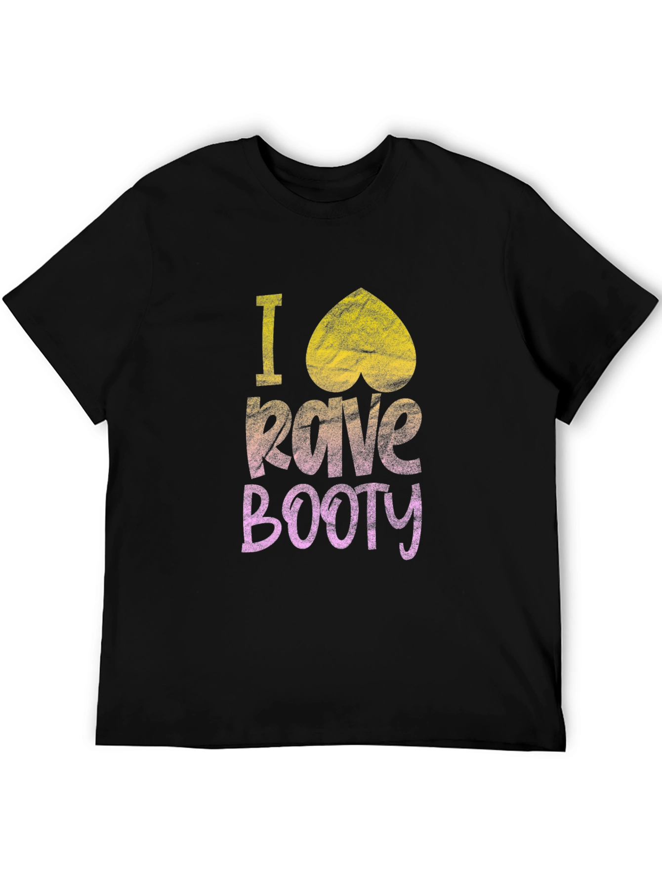 I Heart Rave Booty Black T-Shirt