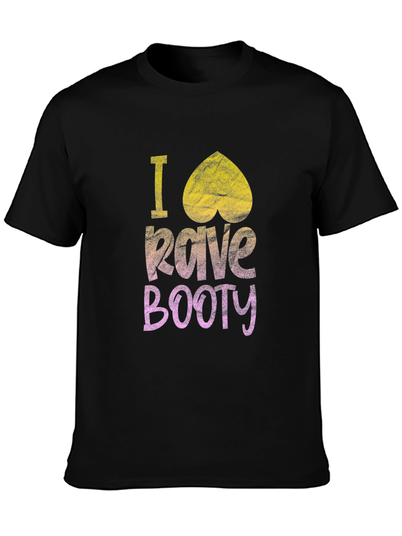I Heart Rave Booty Black T-Shirt