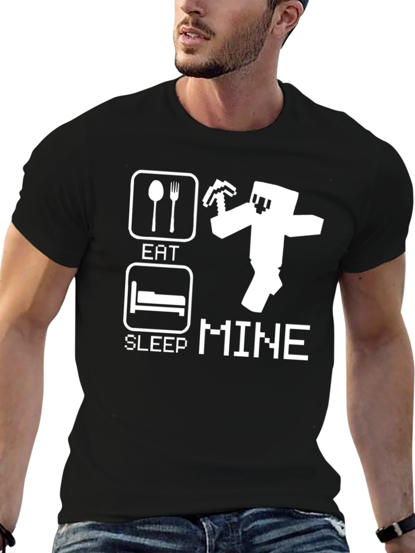 Eat Sleep Mine - Gamer T-Shirt