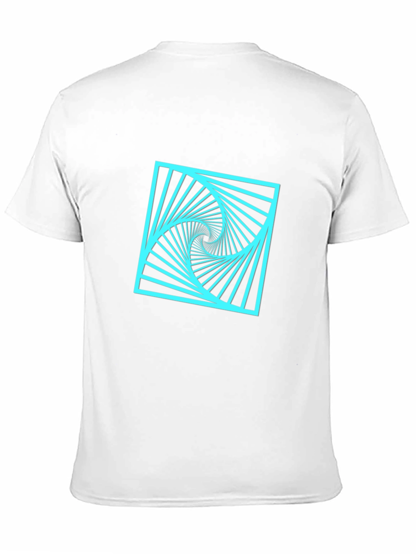 Abstract Optical Illusion Graphic Tee - Mens Black T-Shirt