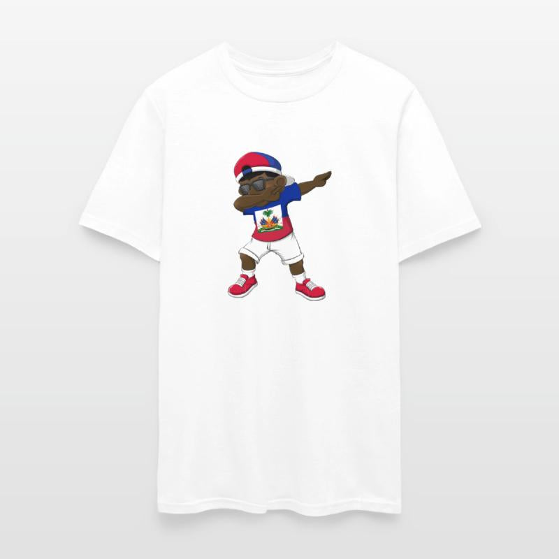 Dabbing Haitian Haiti Flag Dab Dance
