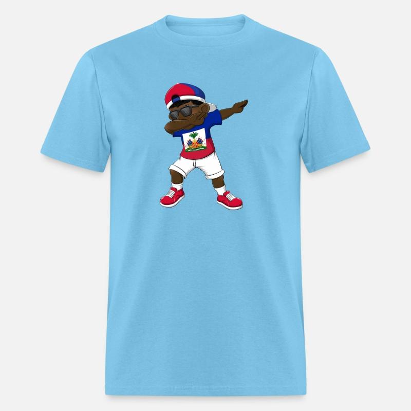 Dabbing Haitian Haiti Flag Dab Dance