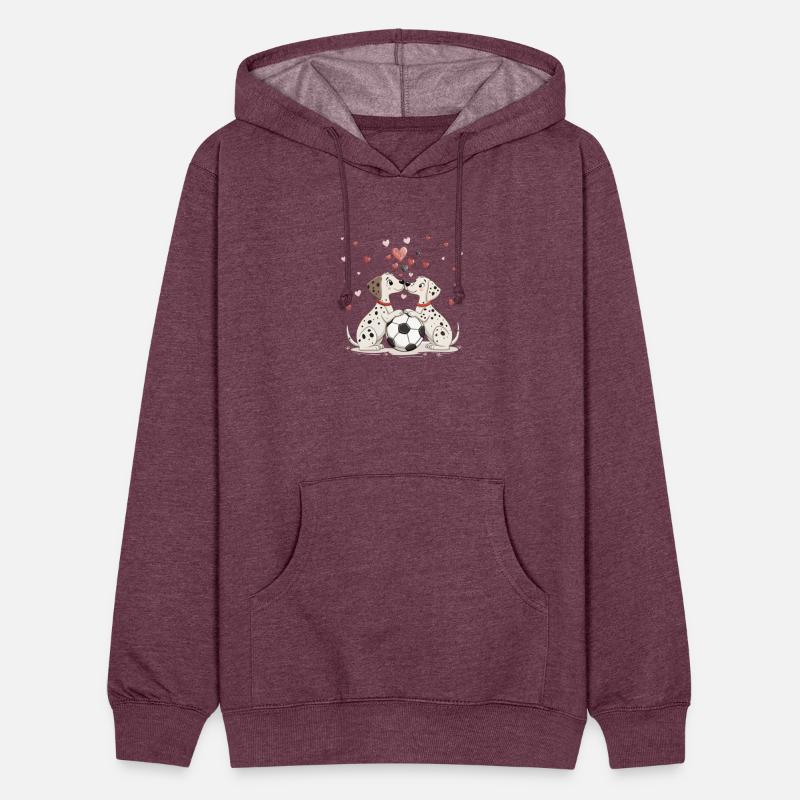 Dalmatians with soccer ball for Valentine's Day