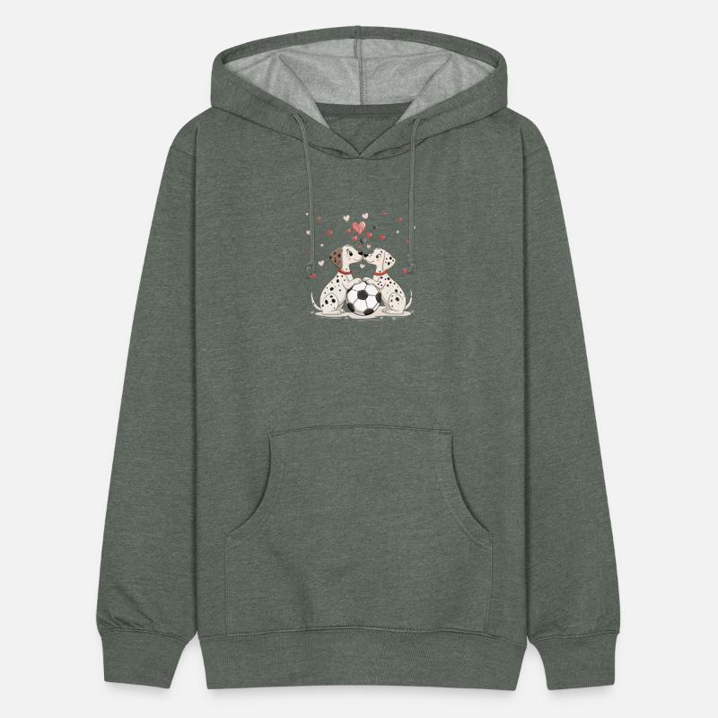 Dalmatians with soccer ball for Valentine's Day