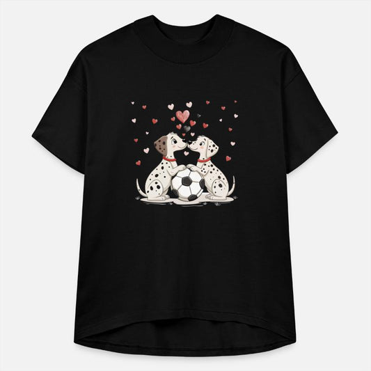 Dalmatians with soccer ball for Valentine's Day