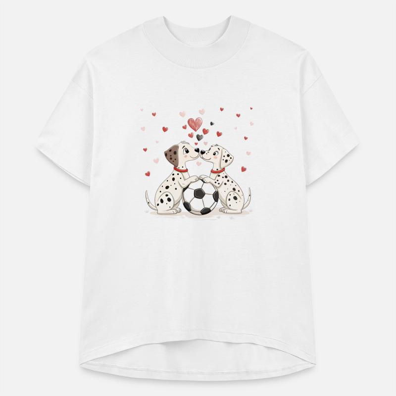 Dalmatians with soccer ball for Valentine's Day