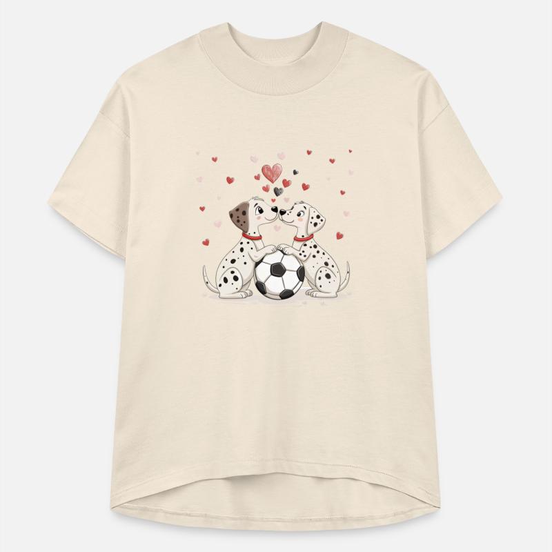 Dalmatians with soccer ball for Valentine's Day