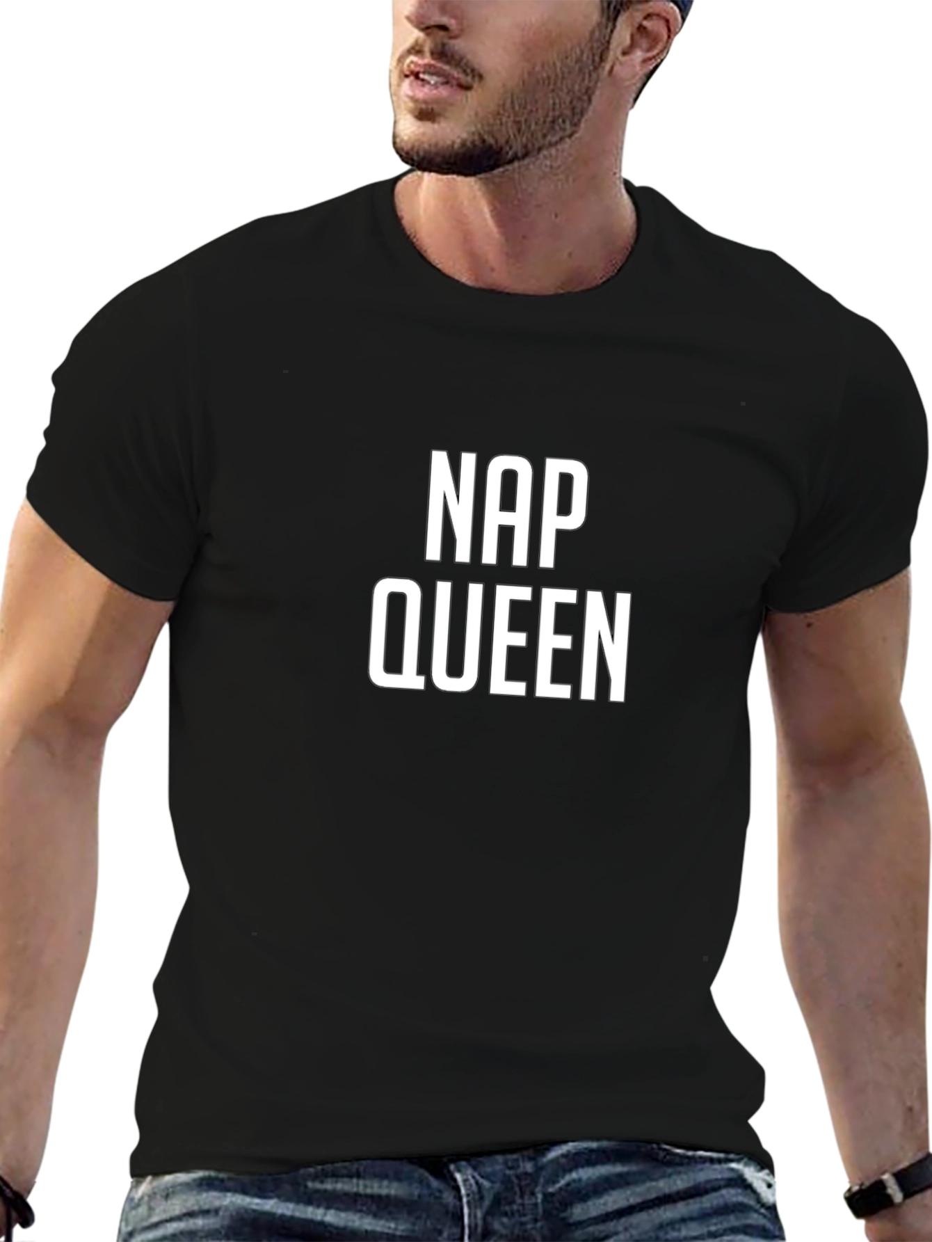 Nap Queen Black T-Shirt - Sleep Lovers Tee