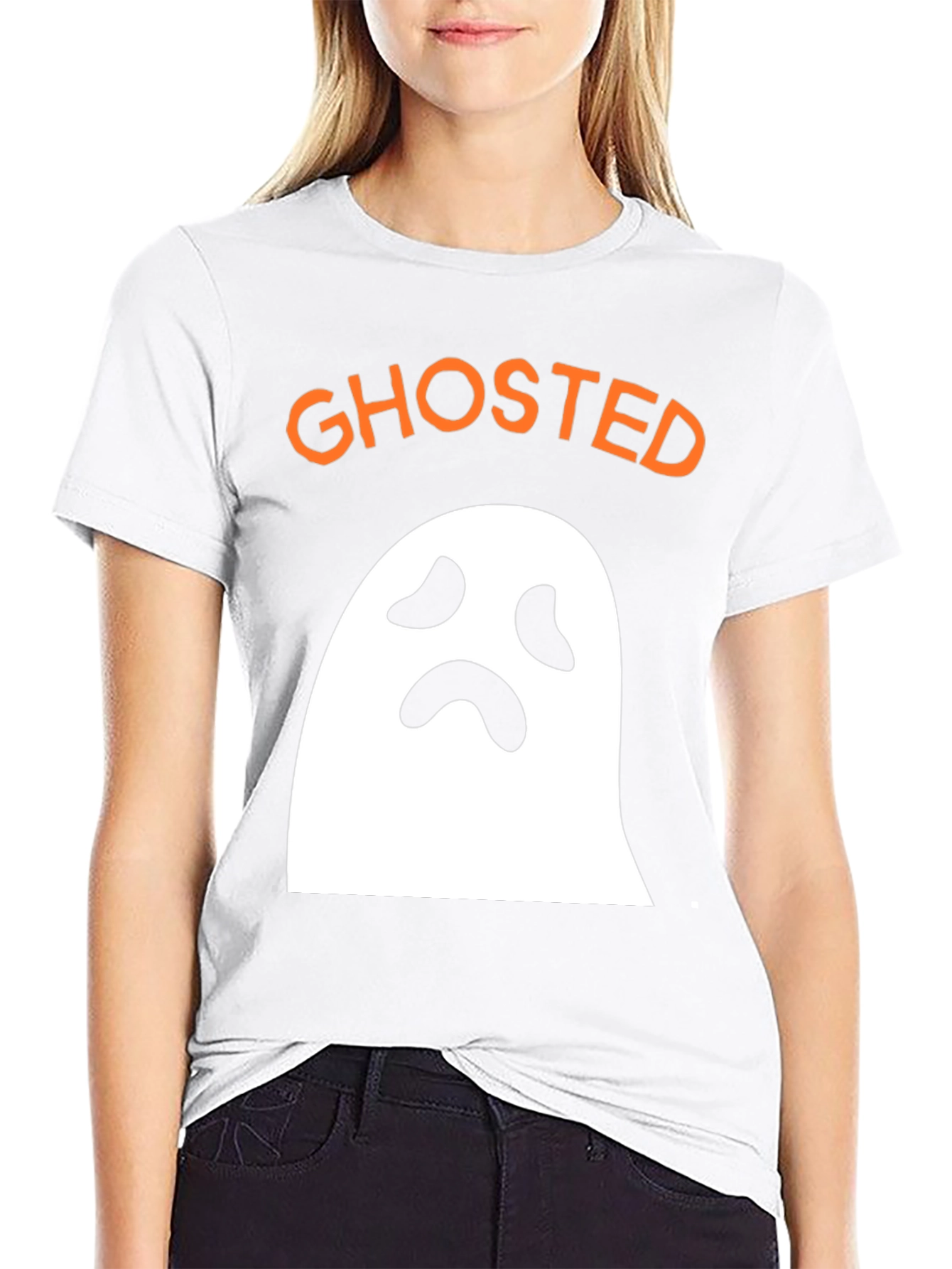 Ghosted Halloween Graphic T-Shirt