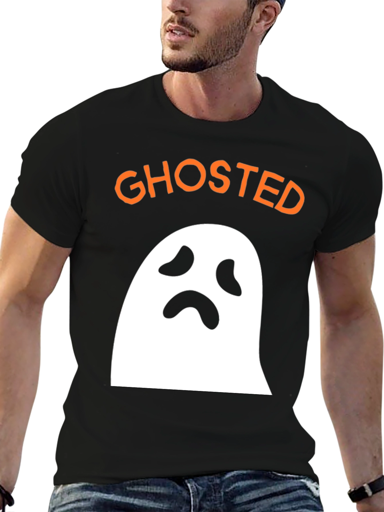 Ghosted Halloween Graphic T-Shirt